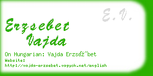 erzsebet vajda business card